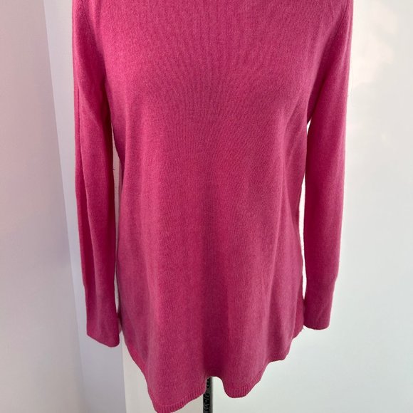 Talbots Petites Pink Cashmere Sweater Size LP - Picture 2 of 5